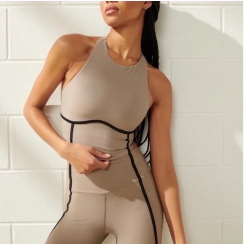 YPB Sculptlux High-Neck Corset Slim Tank XS